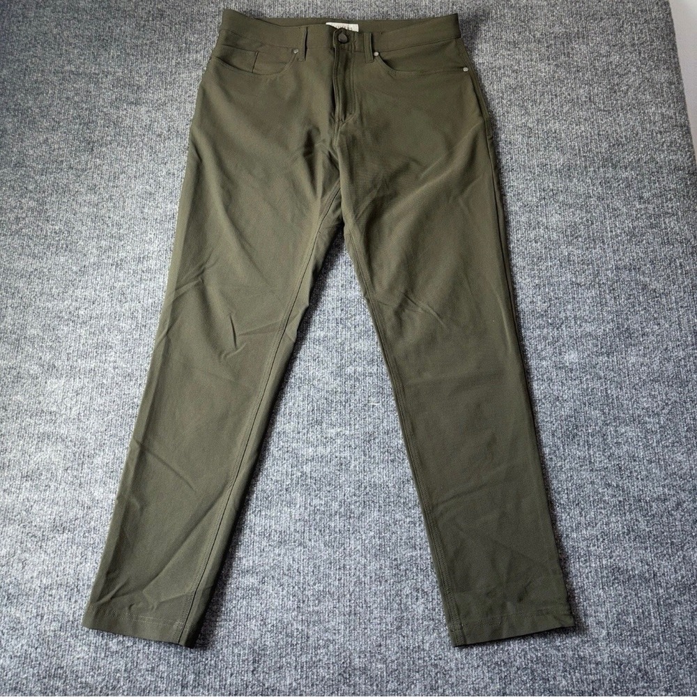 Olivers Pants Mens‎ 30 Olive Green All Over Pant Tech Stretch Travel Commuter